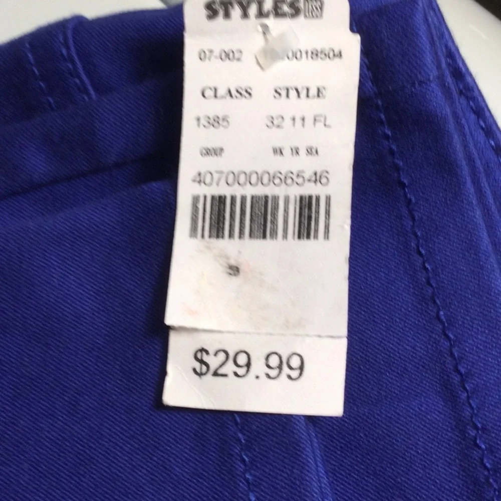 Vintagw Celebrity Pink RoyalBlue Stretch Jeans juniors 3 - Picture 9 of 14